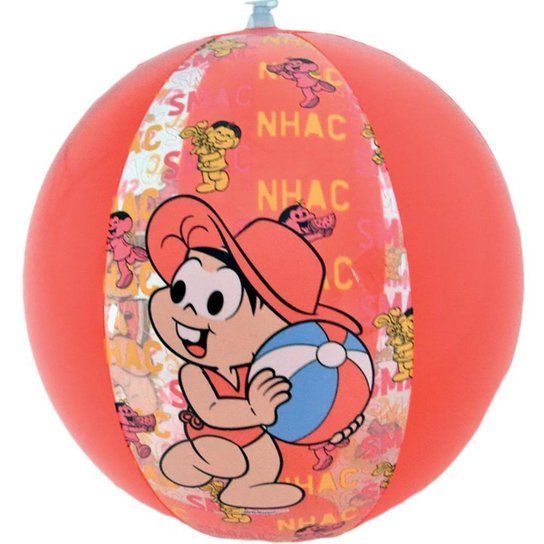 Bola Inflável Infantil Turma da Mônica Divertida 40cm Bel - Vermelho Menor preço em Bola Inflável Infantil Turma da Mônica Divertida 40cm Bel - Vermelho