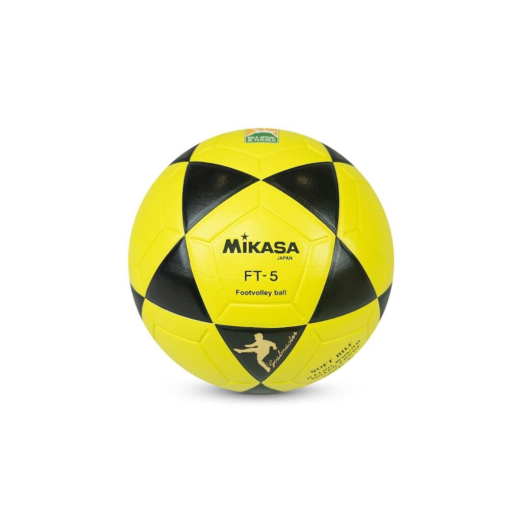 Bola Mikasa Futvolei FT-5 Sintético Amarela Preta