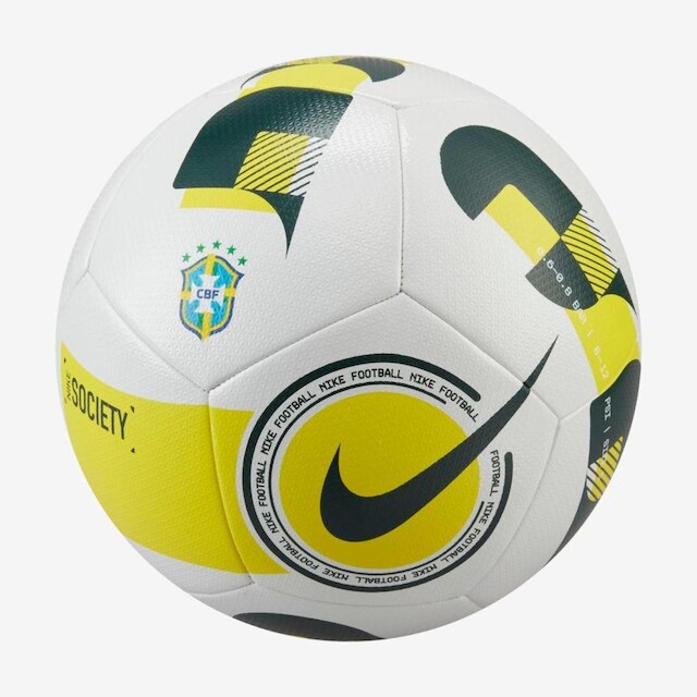 Bola Nike CBF Society - Branco Menor preço em Bola Nike CBF Society - Branco