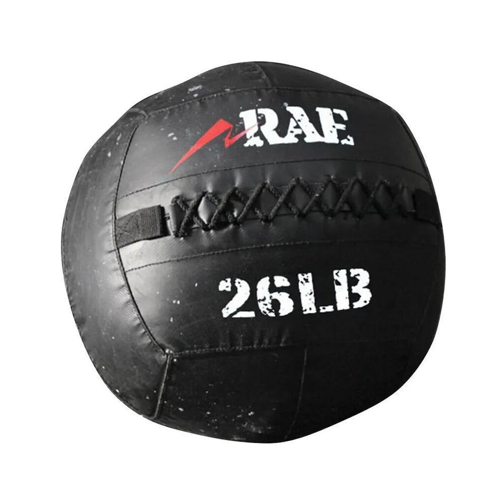 BOLA P FUNCIONAL MED BALL DE COURO REFORÇADO 26 LB WALL BALL