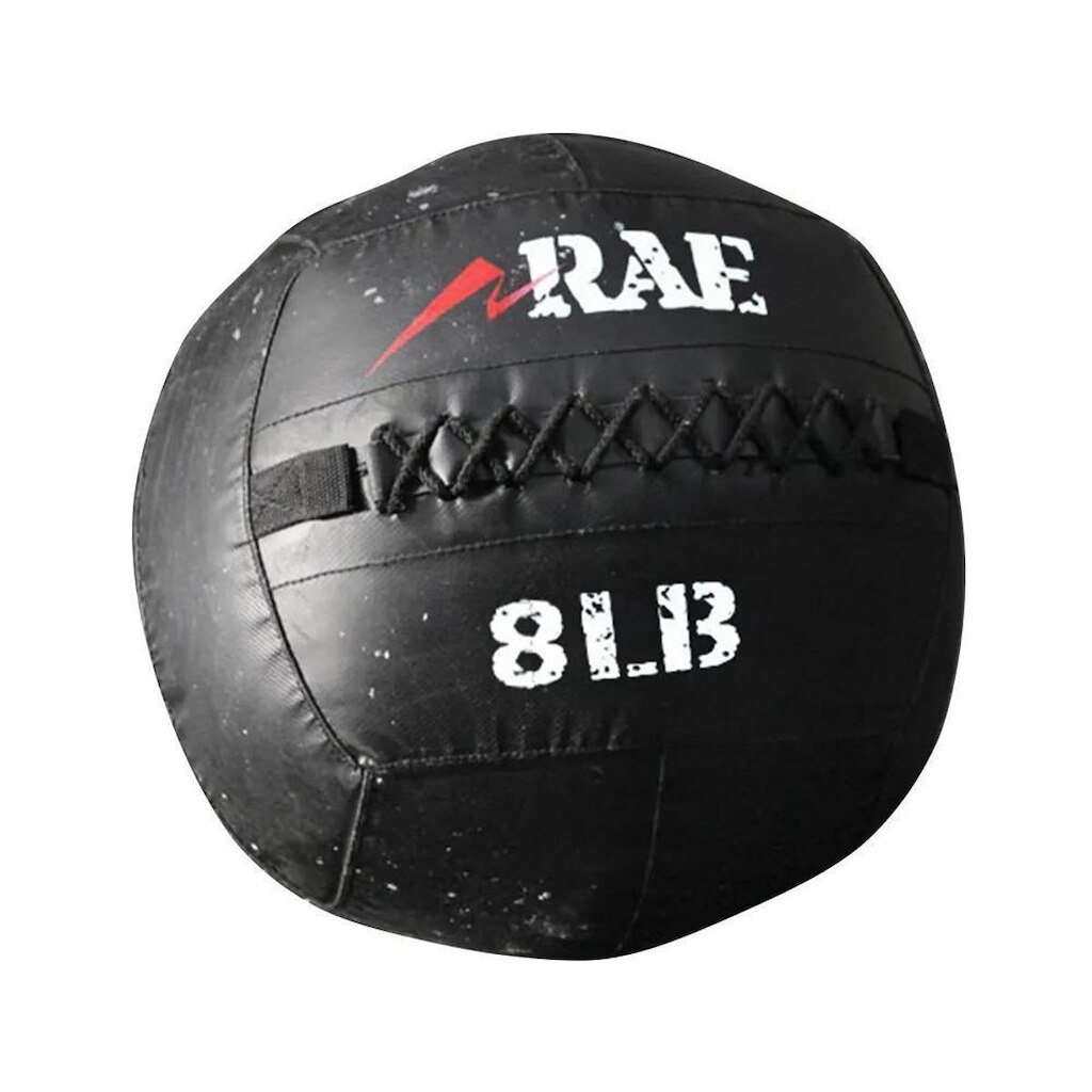 BOLA P FUNCIONAL MED BALL DE COURO REFORÇADO 8 LB WALL BALL