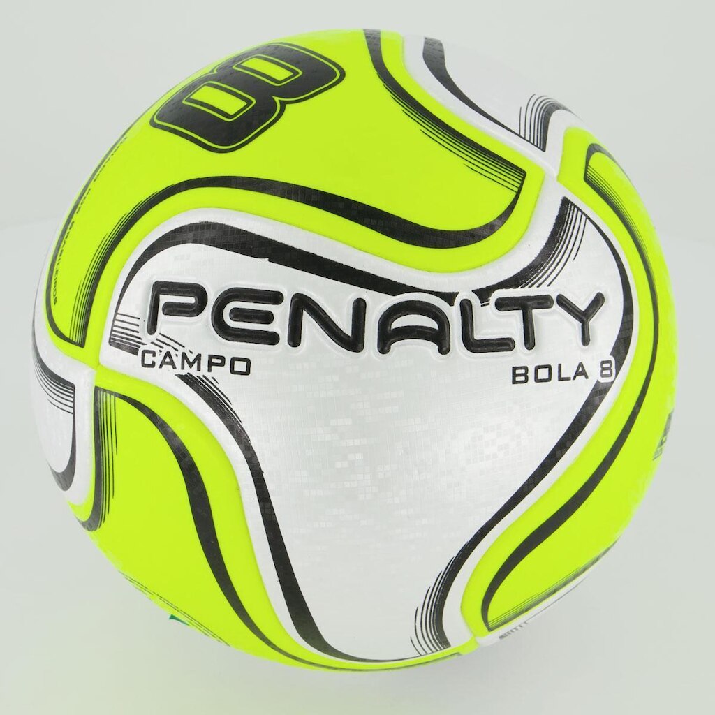 Bola Penalty 8X Campo Branca e Amarela