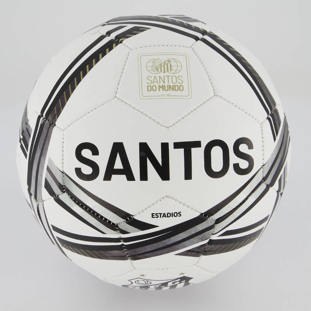 Bola Santos Estádios 24 Campo Branca e Preta