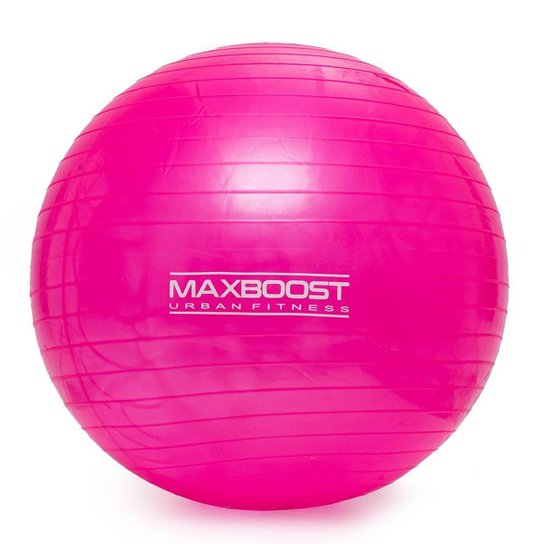 Bola Suiça 55cm Pilates Yoga Abdominais 200kg Maxboost - Rosa é ruim? Bola Suiça 55cm Pilates Yoga Abdominais 200kg Maxboost - Rosa é boa?