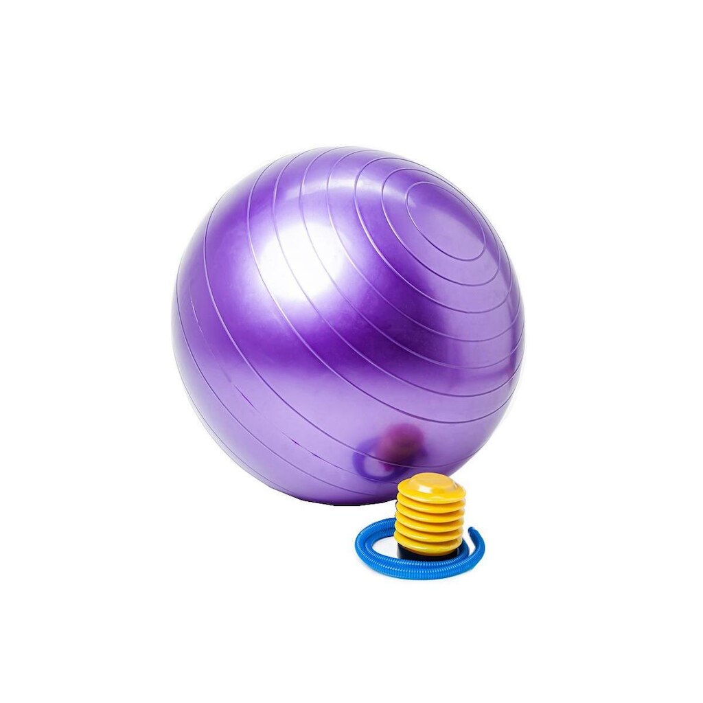 Bola Suíça Anti Explosão para Pilates com Bomba de Ar 65cm