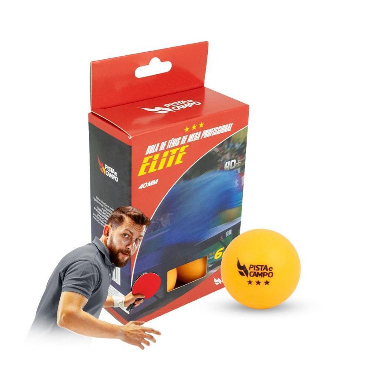 Bola tênis de mesa ping pong 3 estrelas Pista e Campo - 6un Menor preço em Bola tênis de mesa ping pong 3 estrelas Pista e Campo - 6un