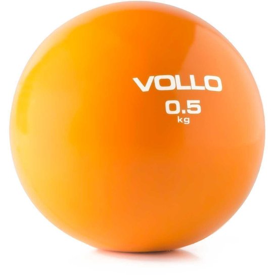 Bola Tonificadora Vollo 0.5 Kg - Laranja Menor preço em Bola Tonificadora Vollo 0.5 Kg - Laranja