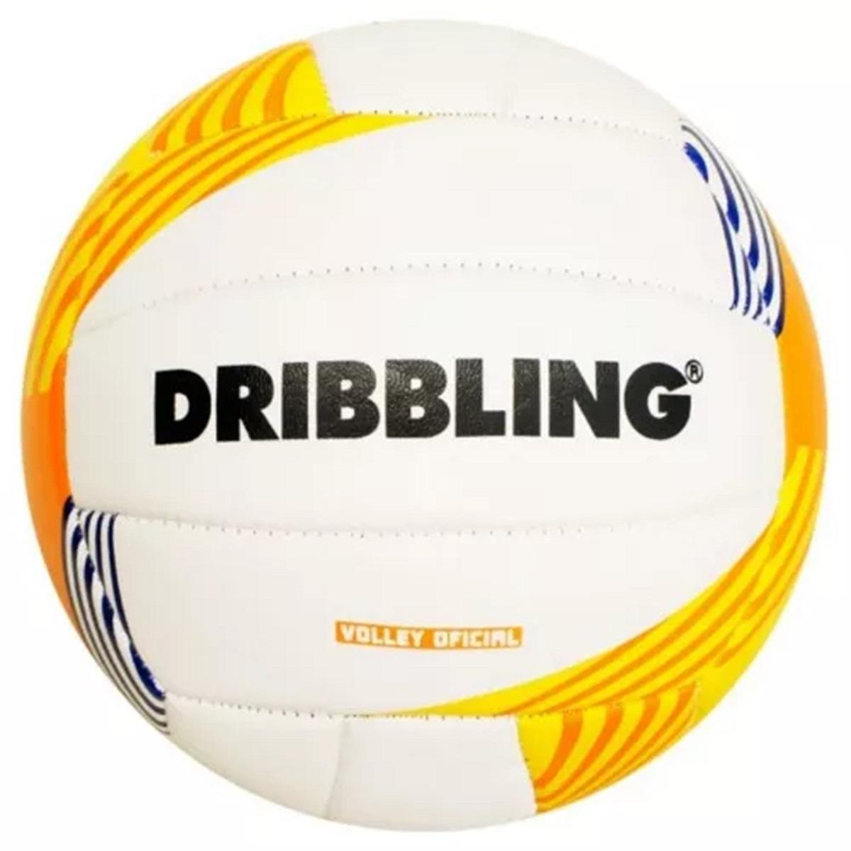Bola Vôlei de Praia Dribbling Unissex - Branco e Laranja