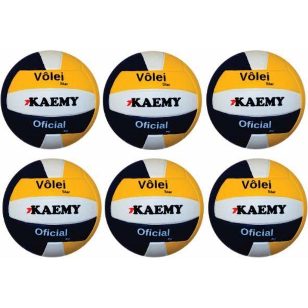 Bola Vôlei Star Kaemy Com 06 Unidades