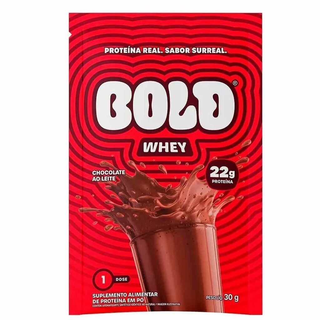 Bold Whey - 1 Sachê 30g Chocolate ao Leite - Bold