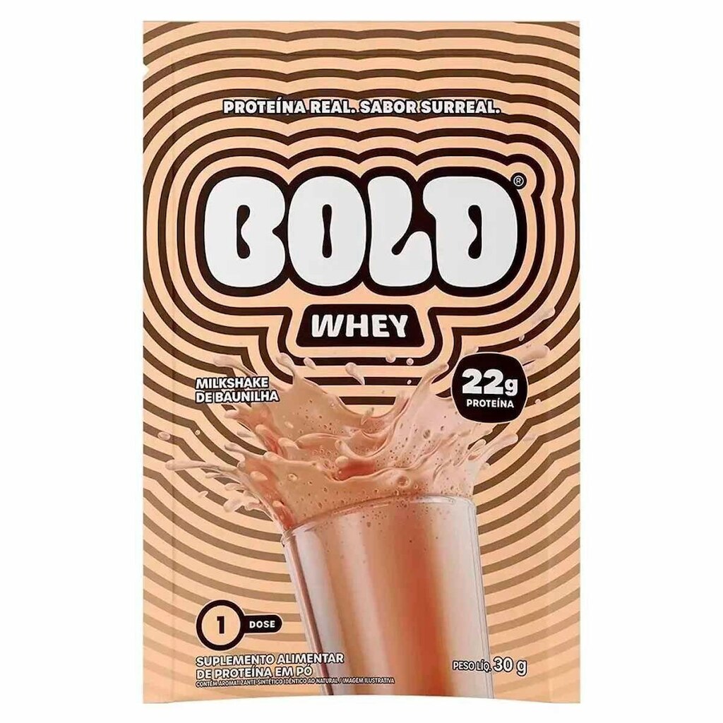 Bold Whey - 1 Sachê 30g Milkshake de Baunilha - Bold