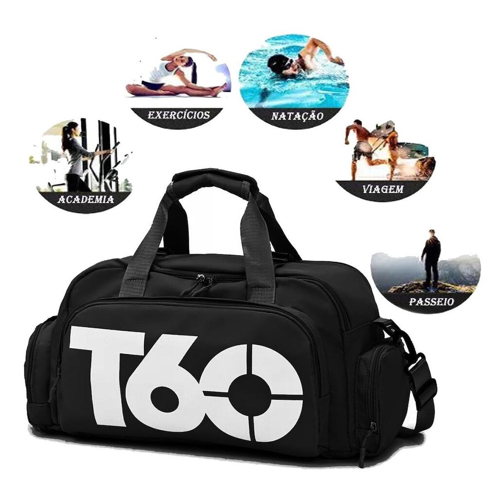 Bolsa Academia Sacola Mochila  Esporte Exercicios Impermeável Multifunção Transversal