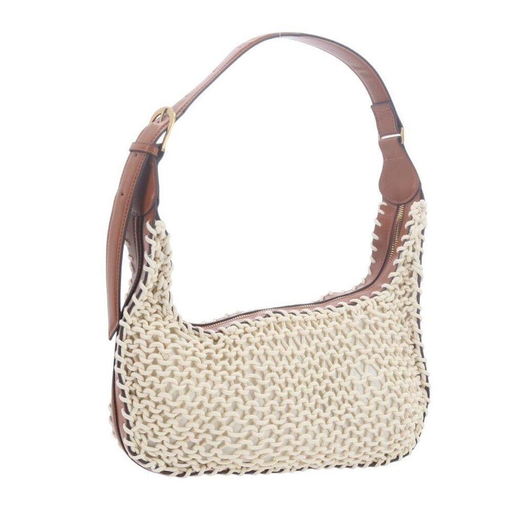 Bolsa Baguete Trançada de Palha