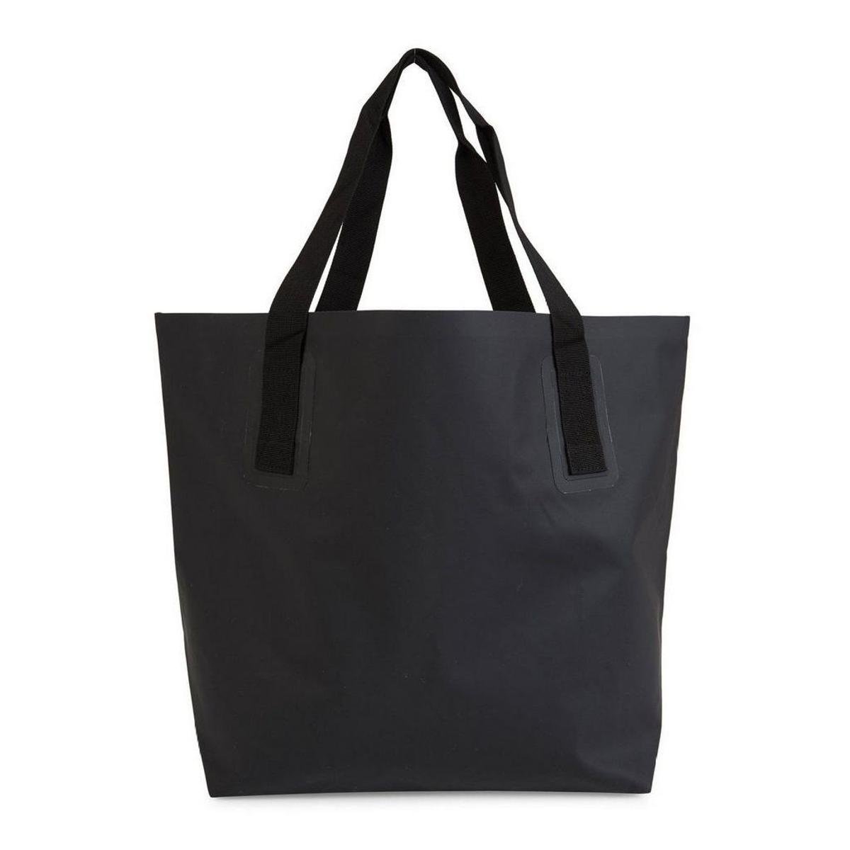 plain black canvas tote bolsa