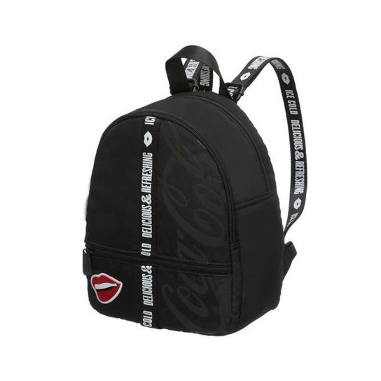 Bolsa Costas Coca-Cola Glow - Preto Menor preço em Bolsa Costas Coca-Cola Glow - Preto