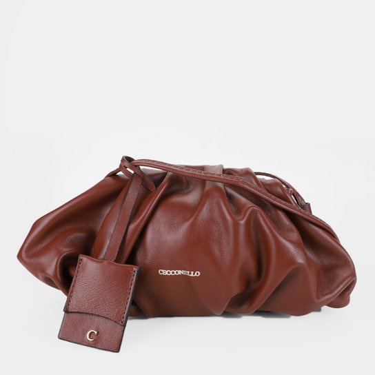 Bolsa Couro Cecconello Clutch Jess Feminina - Caramelo Menor preço em Bolsa Couro Cecconello Clutch Jess Feminina - Caramelo