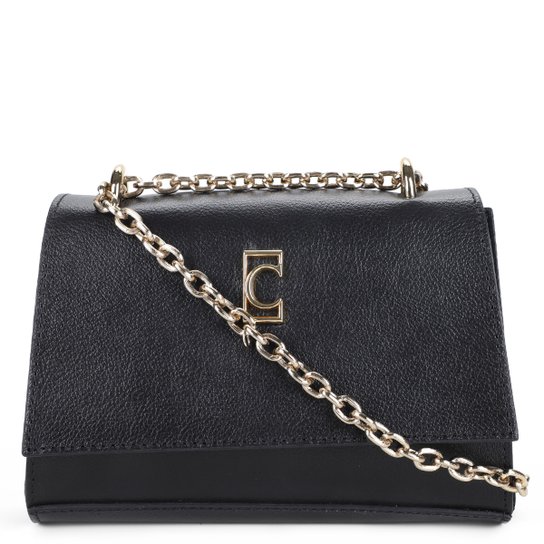 Bolsa Couro Cecconello Flap Feminina - Preto Menor preço em Bolsa Couro Cecconello Flap Feminina - Preto