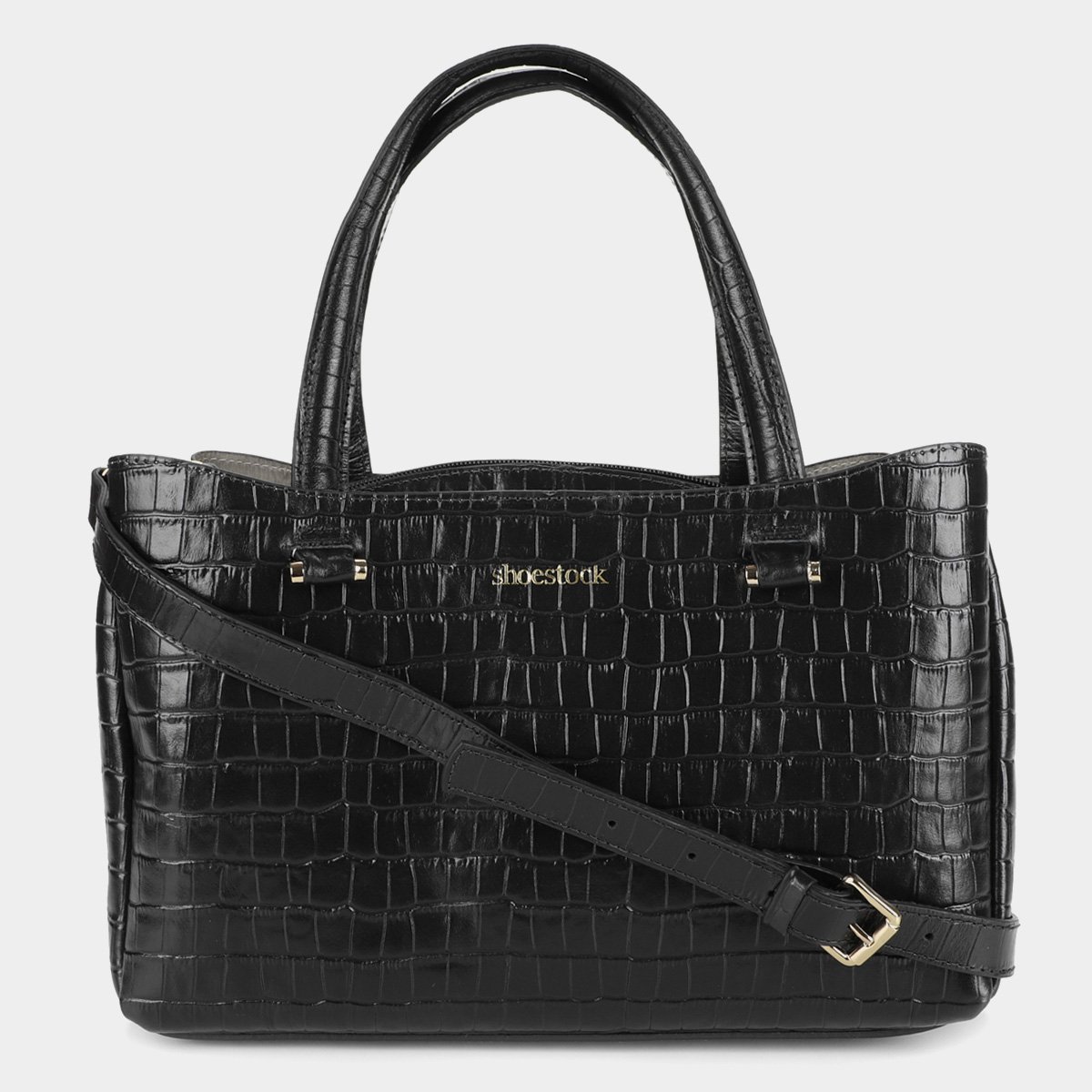 croc textured bolsa