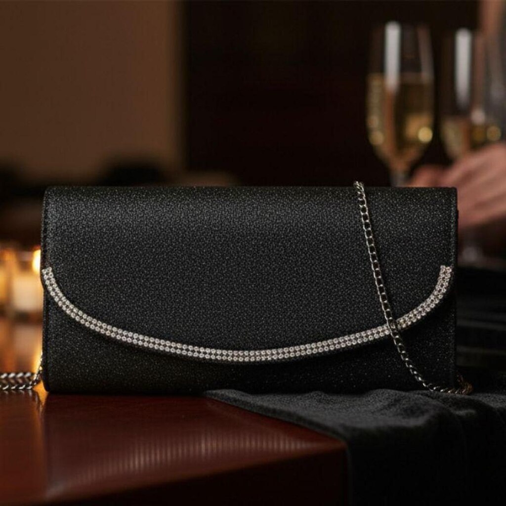Bolsa de Mão Festa com Alça Corrente e Embalagem Luxo – Chenson