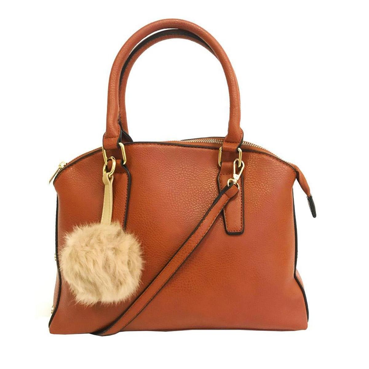 black fur handbolsa