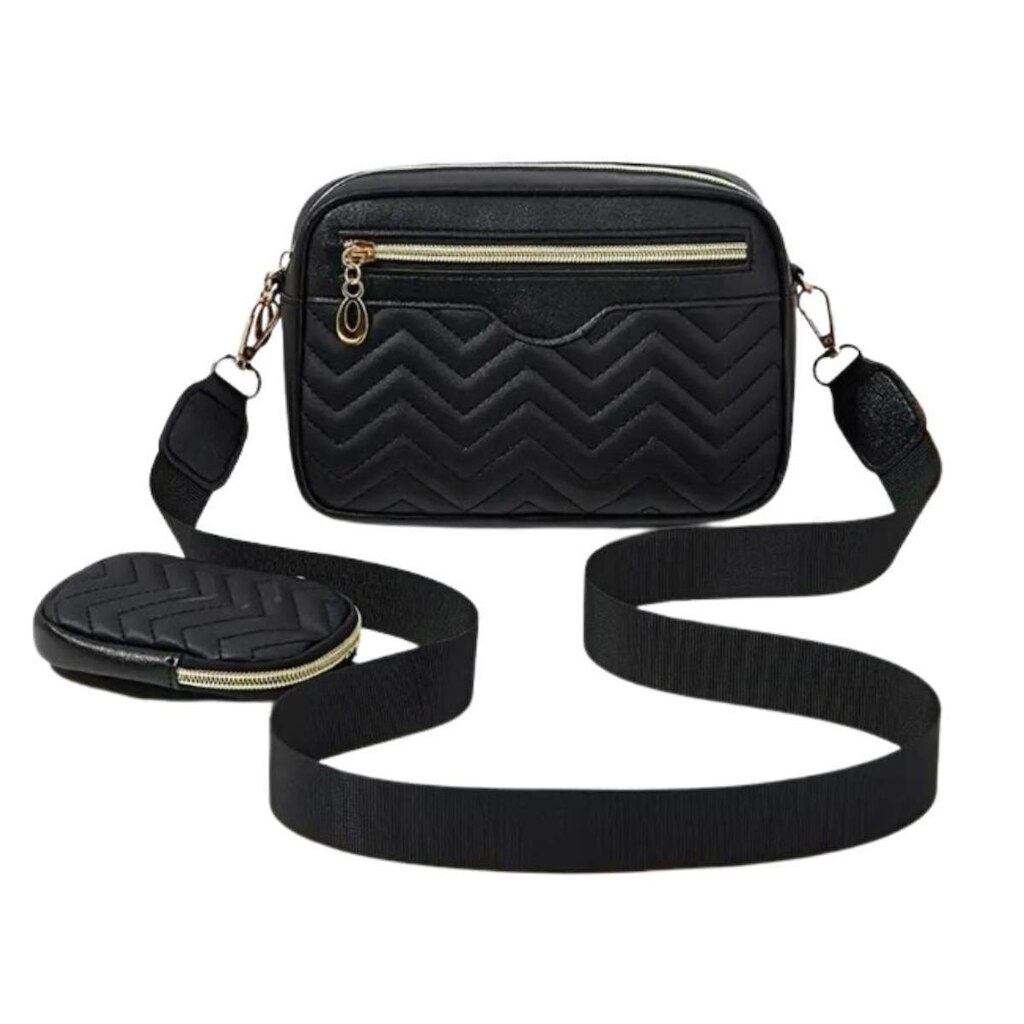 BOLSA DE OMBRO FECHAMENTO FRONTAL TRANSVERSAL 2PVYZ FEMININA