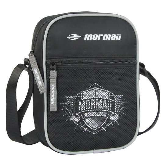 Bolsa de Ombro Mormaii Estampada Tela - Preto+Branco Menor preço em Bolsa de Ombro Mormaii Estampada Tela - Preto+Branco