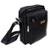 Bolsa De Ombro Transversal Bag Lateral Alça regulavel Tiracolo Altura 27cm luxo - Preto