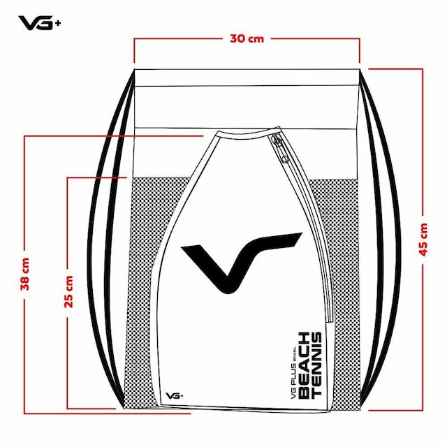 Bolsa De Transporte E Raqueteira Beach Tennis Vg Plus