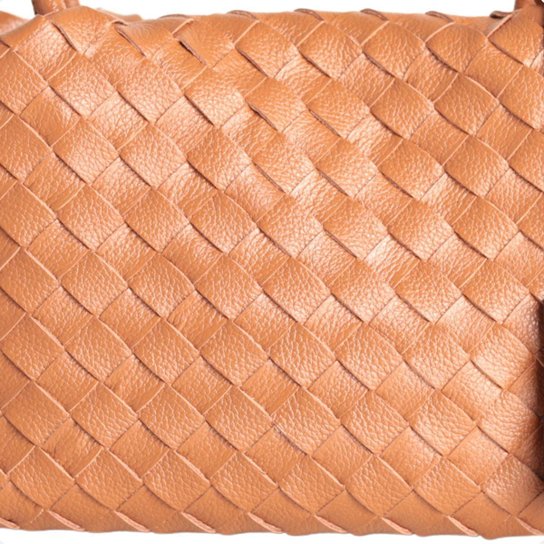 Bolsa Dm Capri Trançada Caramelo