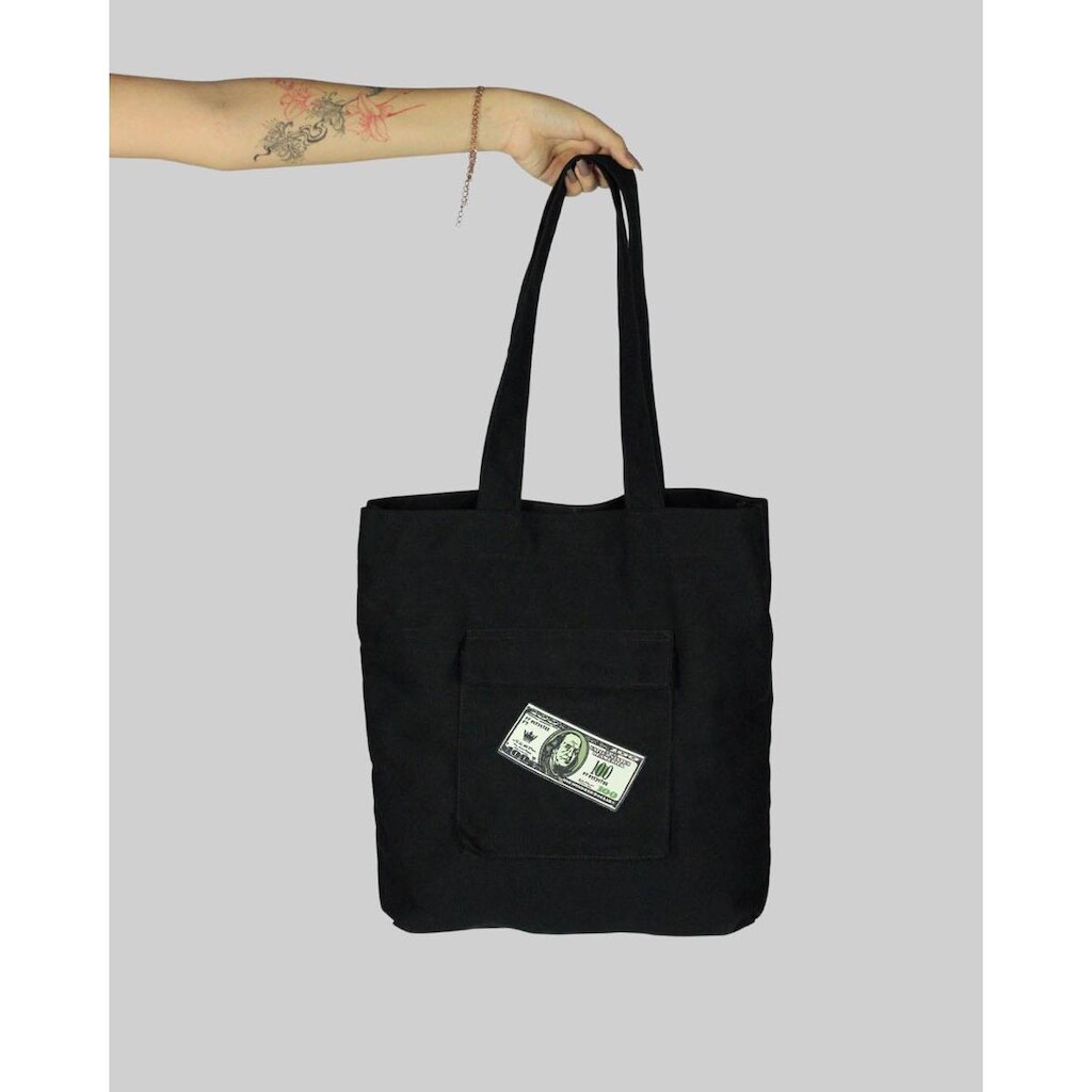 Bolsa DR7 Street Ecobag Dollar - Preta