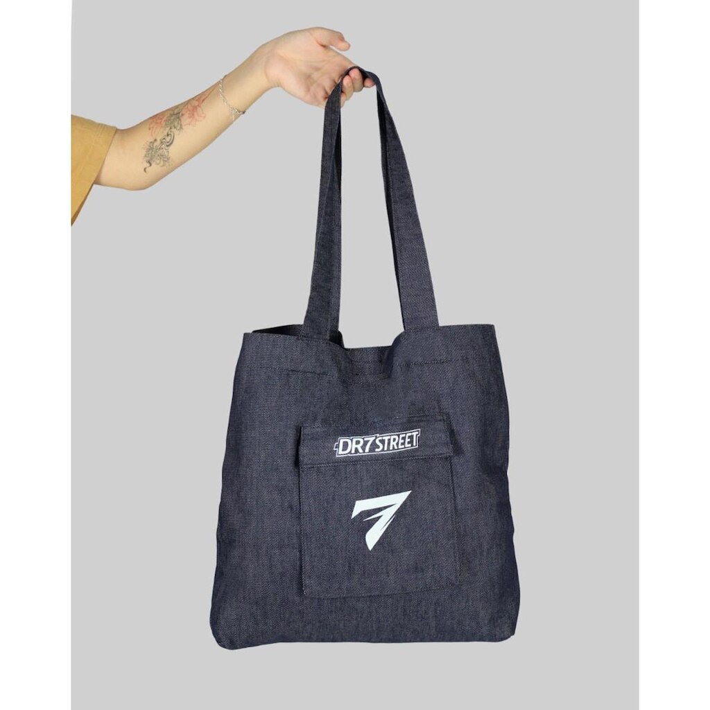 Bolsa DR7 Street Ecobag Jeans Seven - Azul