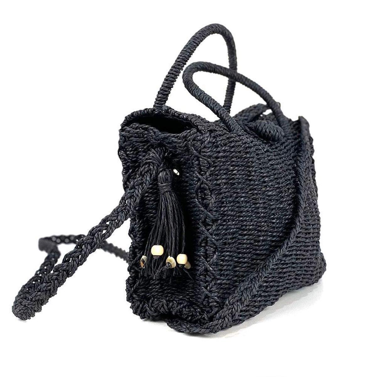 entrelac crochet bolsa