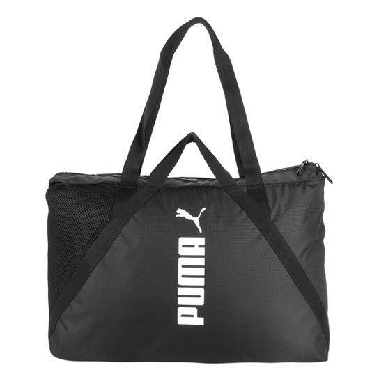 Bolsa Esportiva Puma Essentials Training Shopper - Preto Menor preço em Bolsa Esportiva Puma Essentials Training Shopper - Preto