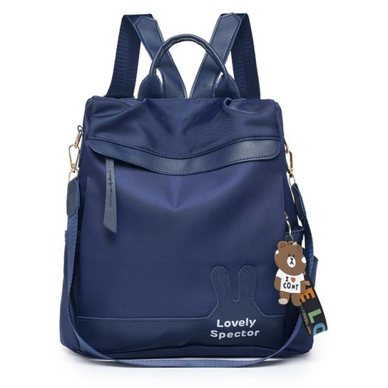 Bolsa Faculdade Antifurto Mochila Fashion Passeio Resistente Viagem - Azul Menor preço em Bolsa Faculdade Antifurto Mochila Fashion Passeio Resistente Viagem - Azul