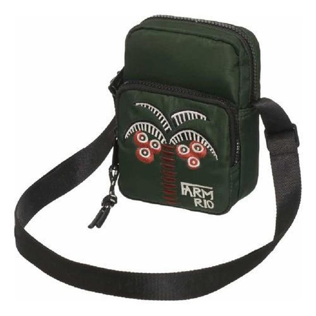 Bolsa Farm Da Gema Gráfico Tropi Verde