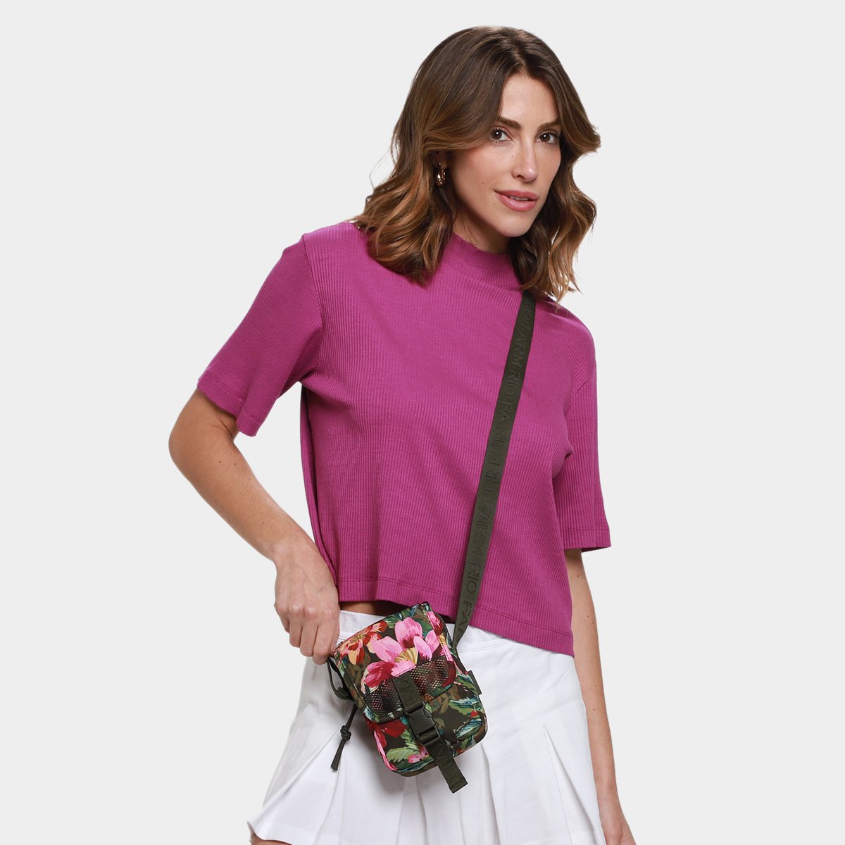 Bolsa Farm Fervo Painted Flowers Feminina - 1