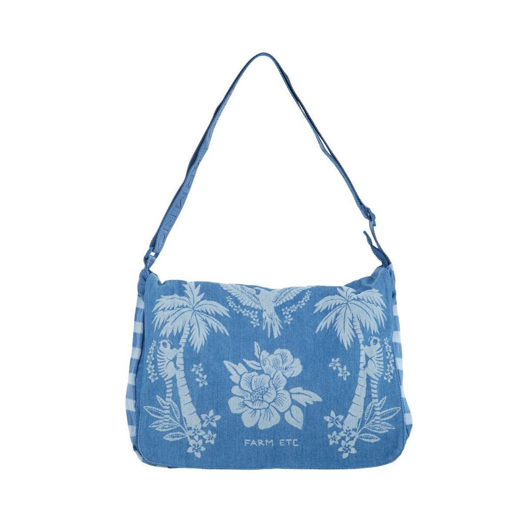Bolsa Farm Rio Brisa Jeans Lenço Tropical