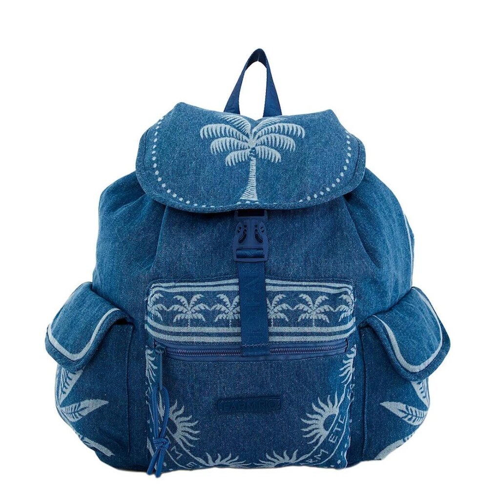 Bolsa Farm Rio Pipoca Jeans Lenço Tropical