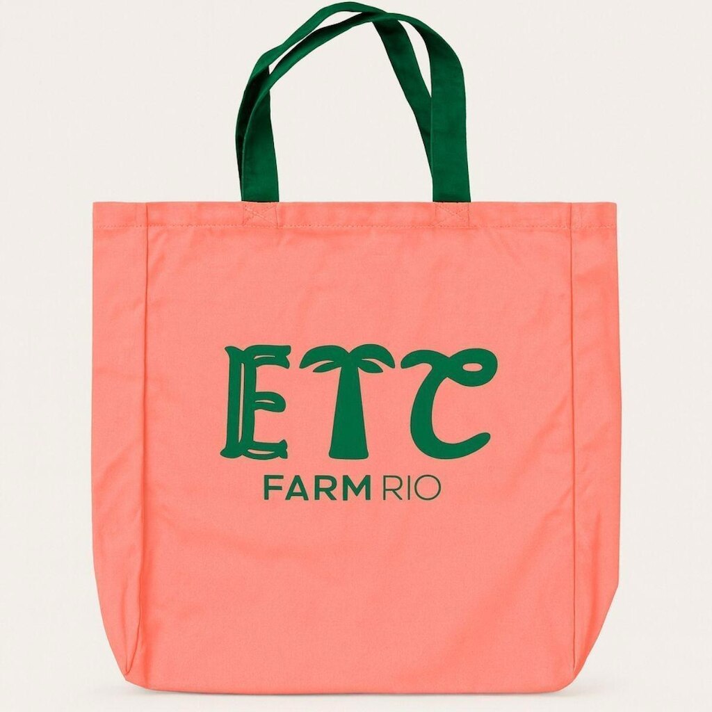 Bolsa Farm Totebag Sacola Rosa