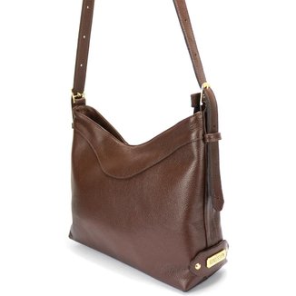 Bolsa Feminina em Couro Legitimo Sacola Média Alça de Ombro e Transversal Road Seven