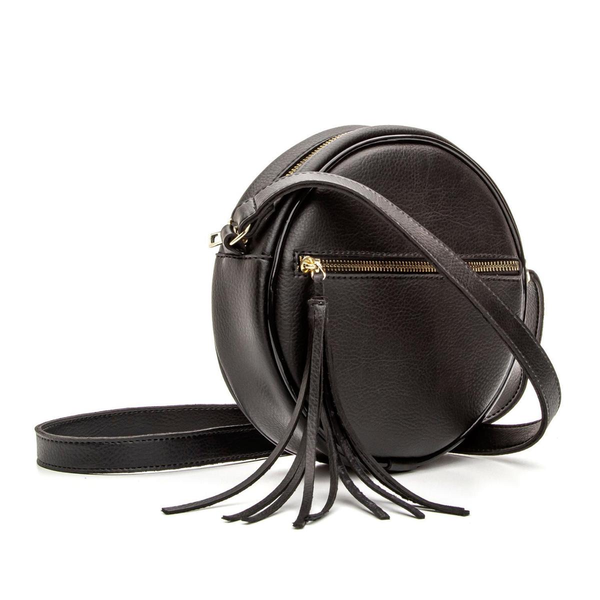 Bolsa Feminina Pequena Redonda Alça Transversal Mini Bag Top - Preto |  Netshoes