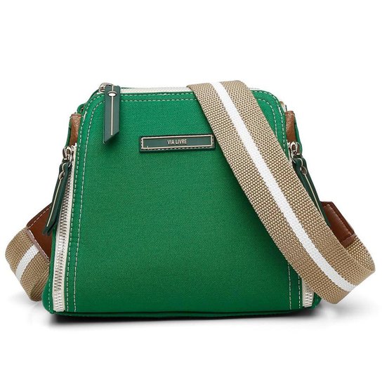 Bolsa Feminina Pequena Tiracolo Transversal - Verde Menor preço em Bolsa Feminina Pequena Tiracolo Transversal - Verde