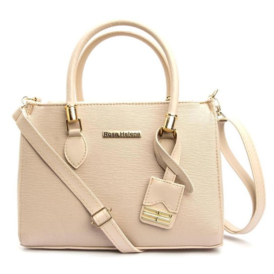 Bolsa Feminina Versátil Mão Transversal Média Lorena - Creme Menor preço em Bolsa Feminina Versátil Mão Transversal Média Lorena - Creme