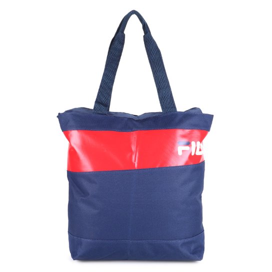 Bolsa Fila Ombro Multi Unissex - Marinho+Vermelho Menor preço em Bolsa Fila Ombro Multi Unissex - Marinho+Vermelho