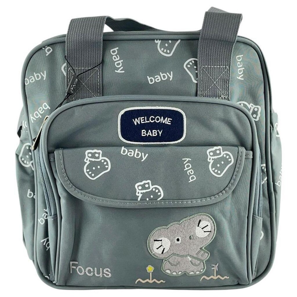 Bolsa Focus Para Bebês Média Estampada Com Bolsos