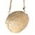 Bolsa Glamour Redonda Transversal Tiracolo Espaçosa Premium Feminina - Bege