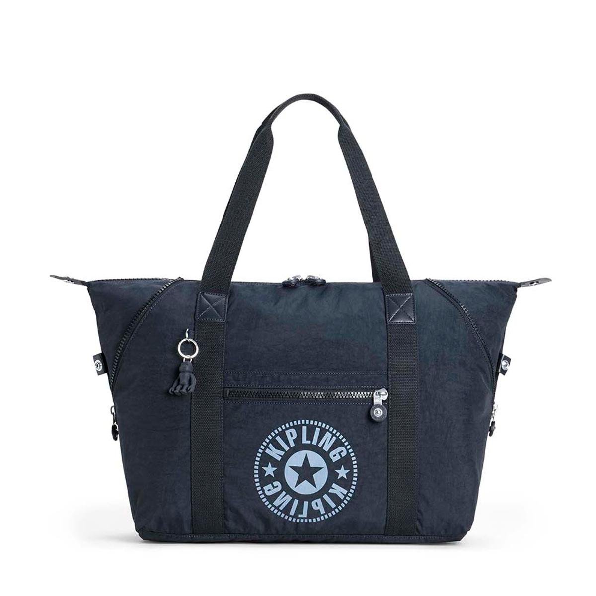 bolsa kipling art azul