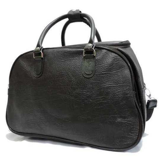Bolsa Mala De Mão Para Viagem A Bordo De Material Sintético - Marrom Escuro Menor preço em Bolsa Mala De Mão Para Viagem A Bordo De Material Sintético - Marrom Escuro