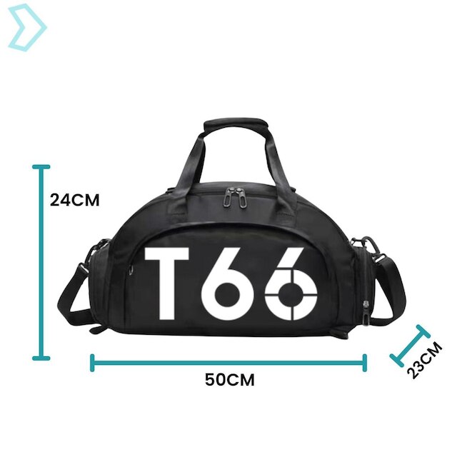 Bolsa Mala de Viagem Academia Dagg Sacola Esportiva Resistente Com Alça e Compartimento Térmico