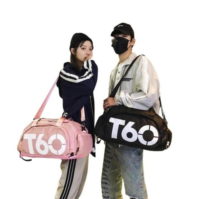 Bolsa Mala de Viagem Academia Dagg Sacola Esportiva Resistente Com Alça e Compartimento Térmico